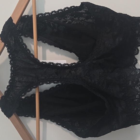 NWT Cosabella Never Say Never Curvy Racie Racerback Bralette - Black - Large - Picture 3 of 9
